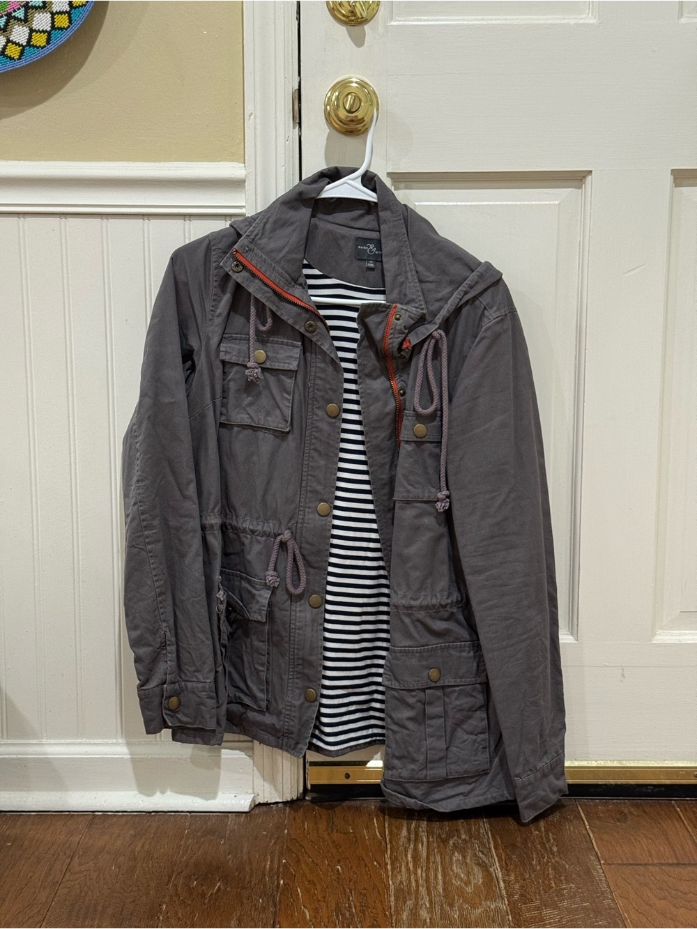 Millennial Hooded Utility Jacket - Gray